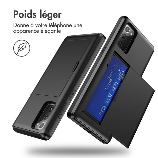 imoshion Coque arrière avec porte-cartes Samsung Galaxy S20 FE - Noir