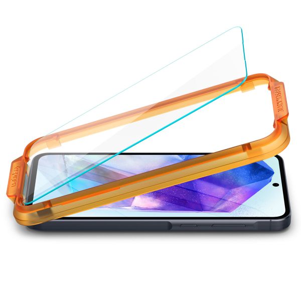 Spigen Protection d'écran en verre trempé GLAStR Fit 2 Paquets + Applicator Samsung Galaxy A55