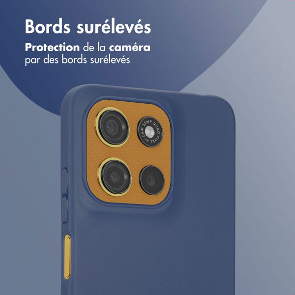 imoshion Coque Couleur Motorola Moto G15 / G15 Power - Bleu foncé