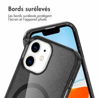 imoshion Coque Pailletée avec MagSafe Apple iPhone 12 (Pro) - Glitter Noir