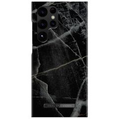 iDeal of Sweden Coque Fashion Samsung Galaxy S23 Ultra - Black Thunder Marble