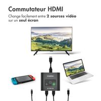 imoshion HDMI switch - 2-en-1 sortie / 1-en-2 sortie - 4K 60Hz 3D