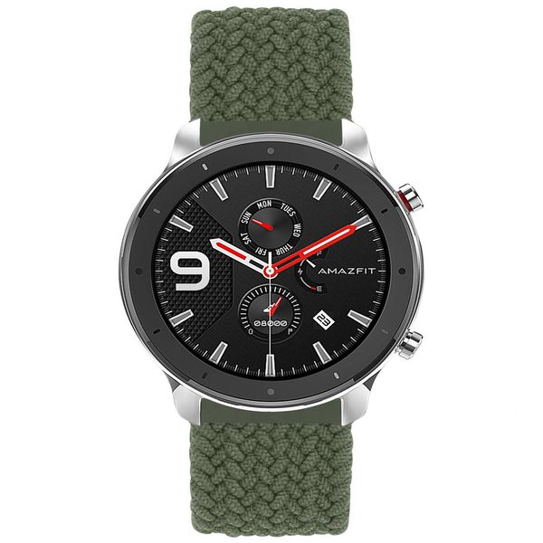 imoshion Bracelet en nylon tressé Amazfit GTR - Vert foncé