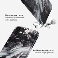 Selencia Coque arrière Vivid Tough iPhone 11 - Chic Marble Black