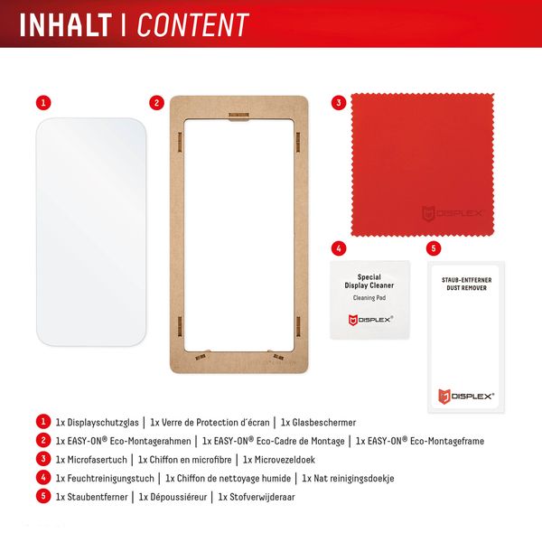 Displex Protection d'écran en verre trempé Real Glass Apple iPhone 16 Pro