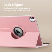 imoshion Coque tablette rotatif à 360° iPad Pro 11 (2024) M4 - Rose