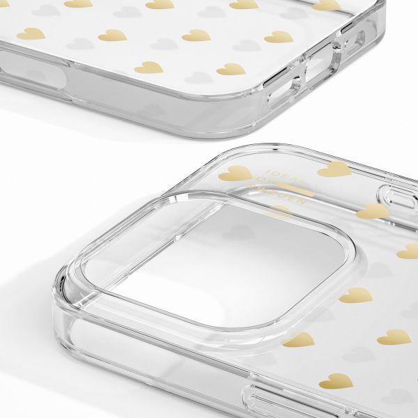 iDeal of Sweden Coque arrière Mirror Apple iPhone 16 Pro Max - Golden Hearts