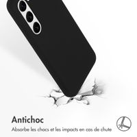 Accezz Coque Liquid Silicone Samsung Galaxy S23 - Noir