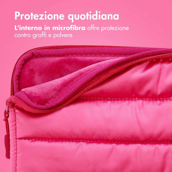 imoshion Pochette ordinateur Puffer 13-14 pouces - Hot Pink