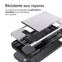 imoshion Coque arrière avec porte-cartes Apple iPhone 15 - Gris