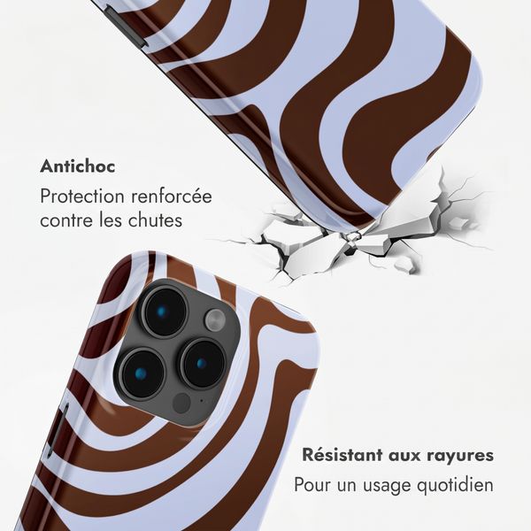 Selencia Coque arrière Vivid Apple iPhone 15 Pro - Dream Swirl Chocolate