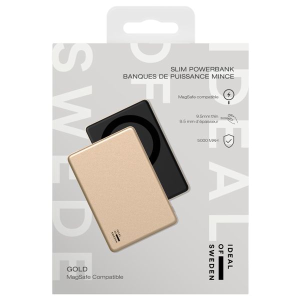iDeal of Sweden MagSafe Powerbank Slim 5.000 mAh - Batterie externe sans fil - Gold