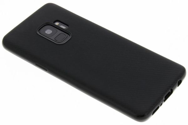 Coque silicone Carbon Samsung Galaxy S9 - Noir