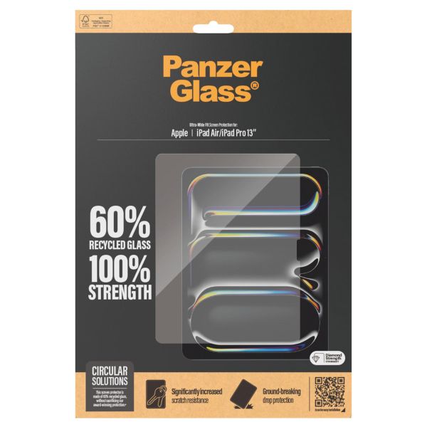 PanzerGlass Ultra-Wide Fit Protection d'écran iPad Air 13 pouces (2024) M2 / iPad Pro 13 (2024) M4 - Transparent