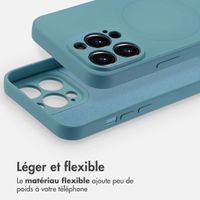 imoshion Coque Couleur avec MagSafe Apple iPhone 14 Pro - Smoke Green