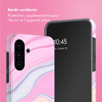 Selencia Coque arrière Vivid Samsung Galaxy A36 / A56 - Pastel Lipstick Marble