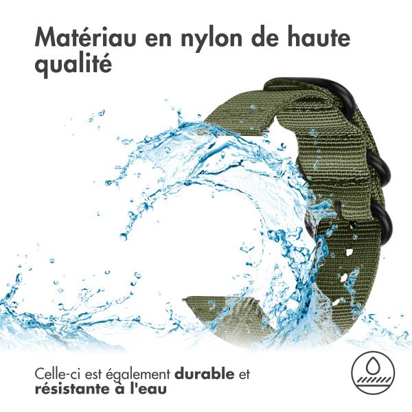 imoshion Bracelet en nylon - Connexion universelle de 22 mm - Vert