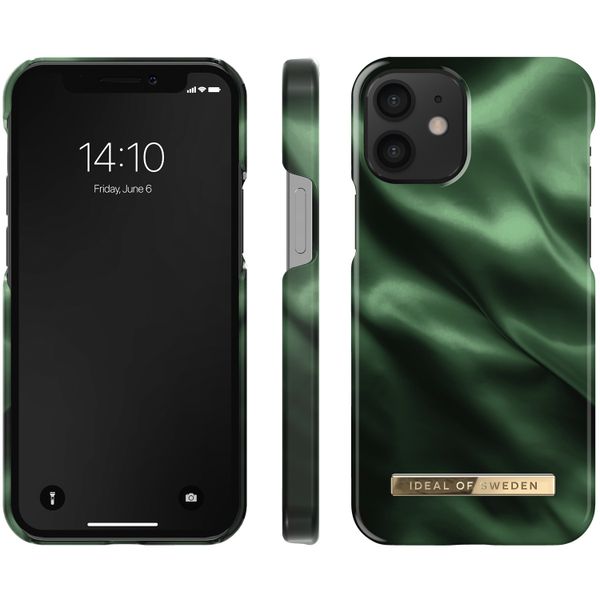 iDeal of Sweden Coque Fashion iPhone 12 Mini - Emerald Satin