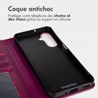 imoshion Étui de télephone portefeuille Design Samsung Galaxy A17 (5G) / (4G) - Crush Check Coral Dust