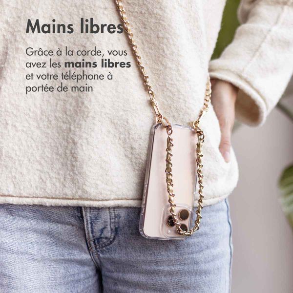 imoshion Ensemble de cordons de téléphone en cuir PU – Champagne