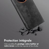 Étui de téléphone portefeuille Slim Oppo Find X9 Ultra - Noir