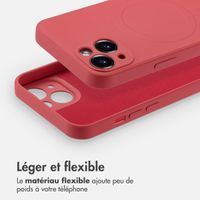 imoshion Coque Couleur avec MagSafe iPhone 13 Mini - Dusty Rose