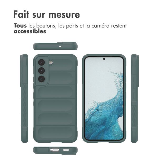 imoshion Coque arrière EasyGrip Samsung Galaxy S22 - Vert foncé