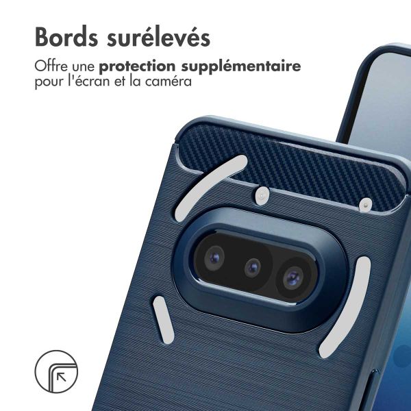 imoshion Coque Brushed Nothing Phone (3a) - Bleu foncé