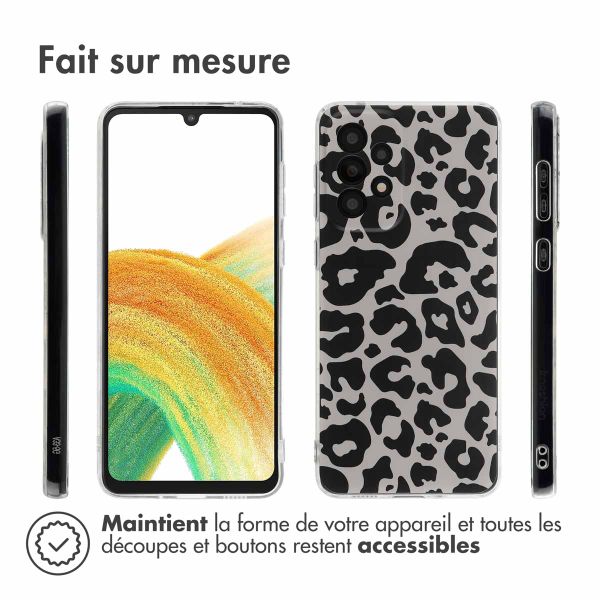 imoshion Coque Design Samsung Galaxy A33 - Leopard Transparent