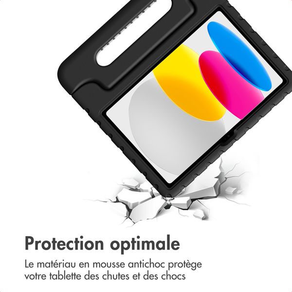 imoshion Coque kidsproof avec poignée Apple iPad 11 (2025) 11 pouces A16 / iPad 10 (2022) 10.9 pouces - Noir