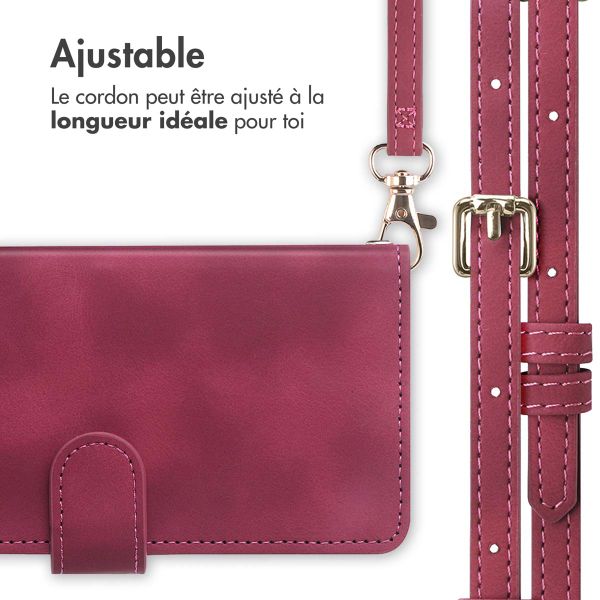 imoshion Etui de télephone portefeuille avec cordon Samsung Galaxy A14 (5G/4G) - Rouge