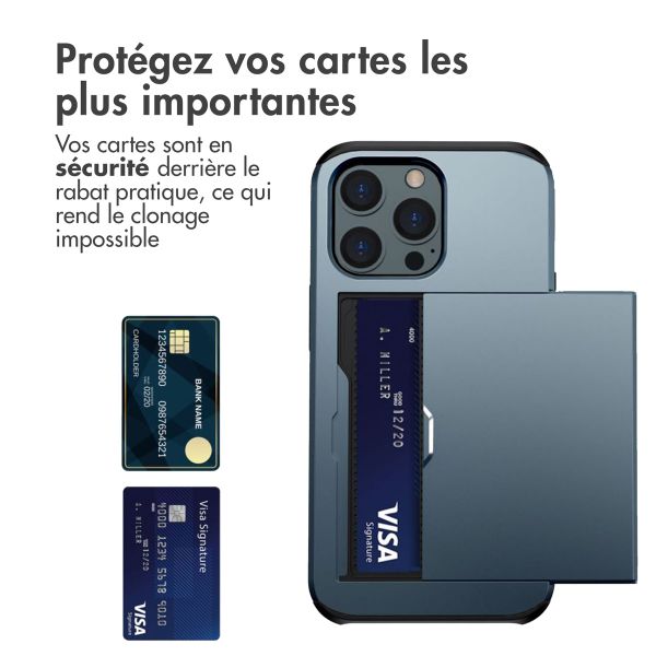 imoshion Coque arrière avec porte-cartes Apple iPhone 14 Pro - Bleu foncé