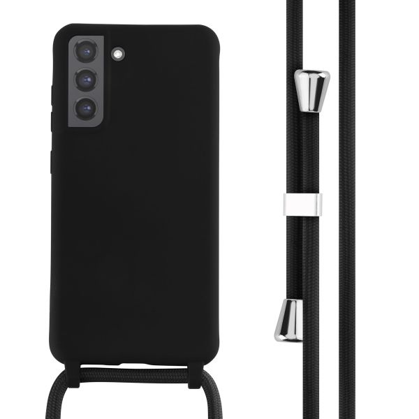 imoshion Coque en silicone avec cordon Samsung Galaxy S21 FE - Noir