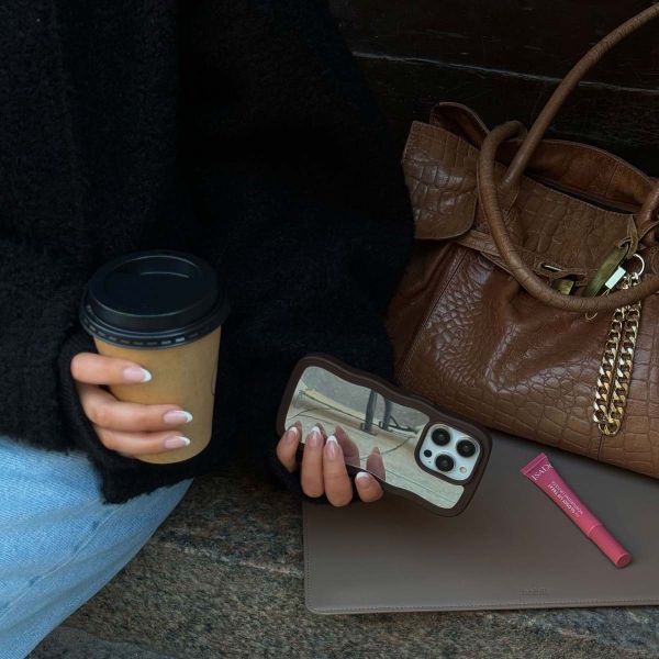 Holdit Coque Wavy Apple iPhone 14 Pro - Chocolate Mirror