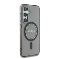 Guess Coque MagSafe IML Glitter Gradient Samsung Galaxy S25 - Noir