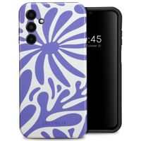 Selencia Coque arrière Vivid Tough Samsung Galaxy A15 (5G/4G) - Modern Bloom Sapphire Blue