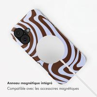 Selencia Coque arrière Vivid avec MagSafe Apple iPhone 17 - Dream Swirl Chocolate