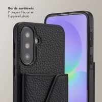Selencia Coque de télephone Sera avec cordon et porte-cartes enveloppe Samsung Galaxy A37 (5G) - Noir