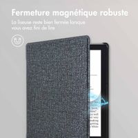 imoshion Étui de liseuse portefeuille Canvas Sleepcover Pocketbook Verse / Verse Pro / Verse Pro Color / Vivlio Light / Light HD - Glitter Noir