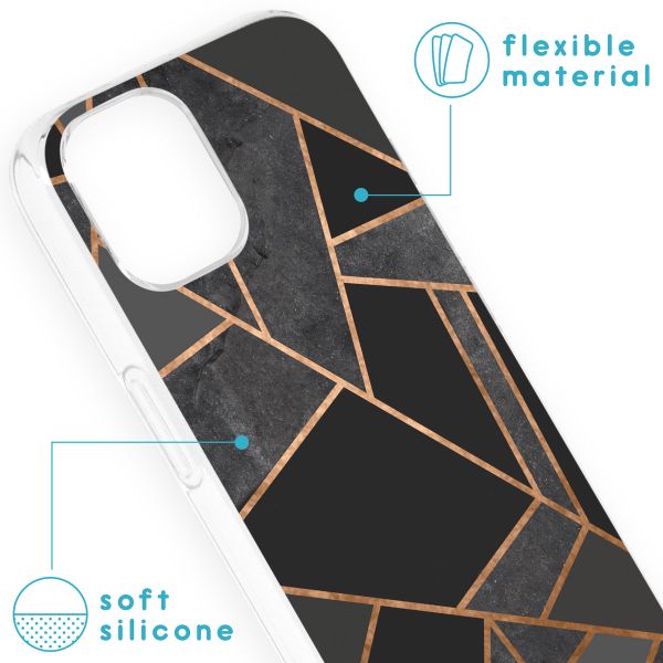 imoshion Coque Design Apple iPhone 13 - Black Graphic