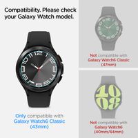 Spigen Protection d'écran EZ FIT Glas.tR avec applicateur Samsung Galaxy Watch 6 Classic - 43 mm - Transparent