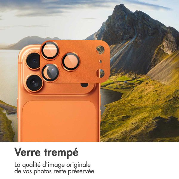 imoshion Protection Caméra en verre trempé 2 Pack Apple Apple iPhone 17 Pro Max - Cosmic Orange
