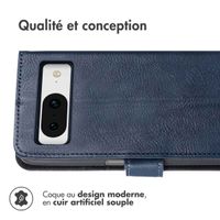 imoshion Étui de téléphone portefeuille Luxe Google Pixel 8 - Bleu foncé