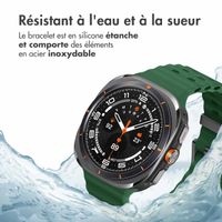 imoshion Bracelet Ocean en silicone Samsung Galaxy Watch Ultra (2024/2025) - Vert foncé