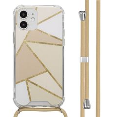 imoshion Coque Design avec cordon Apple iPhone 12 (Pro) - Beige Graphic
