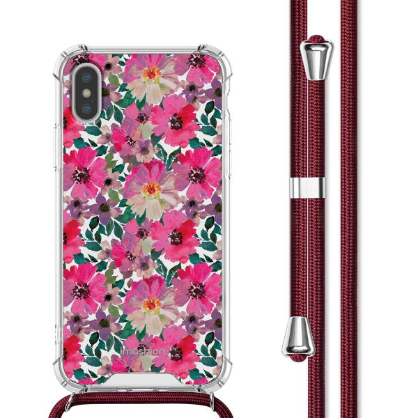 imoshion Coque Design avec cordon iPhone Xs / X - Flower Water