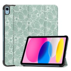 imoshion Coque tablette Design Trifold Apple iPad 11 (2025) 11 pouces A16 / iPad 10 (2022) 10.9 pouces - Botanica