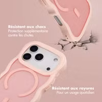 Selencia Coque arrière Wavy avec MagSafe Apple iPhone 17 Pro - Soft Pink