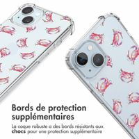imoshion Coque Design avec cordon Apple iPhone 15 - Crab Watercolor