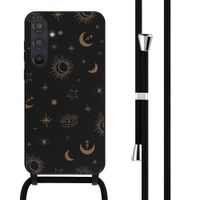 imoshion Coque design en silicone avec cordon Samsung Galaxy A55 - Sky Black